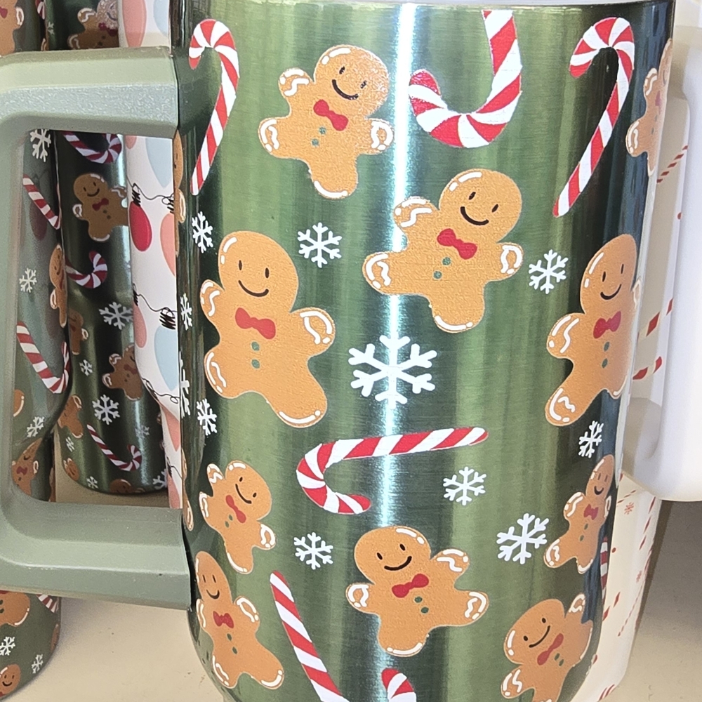 SOLD OUT Festive Gingerbread and Candy Cane Mug